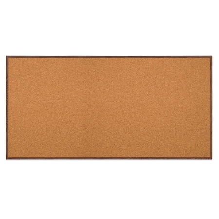 United Visual Products Board, 36x24, Walnut/Black UV702DEFAB-WALNUT-BLKPORC-MEDGRY